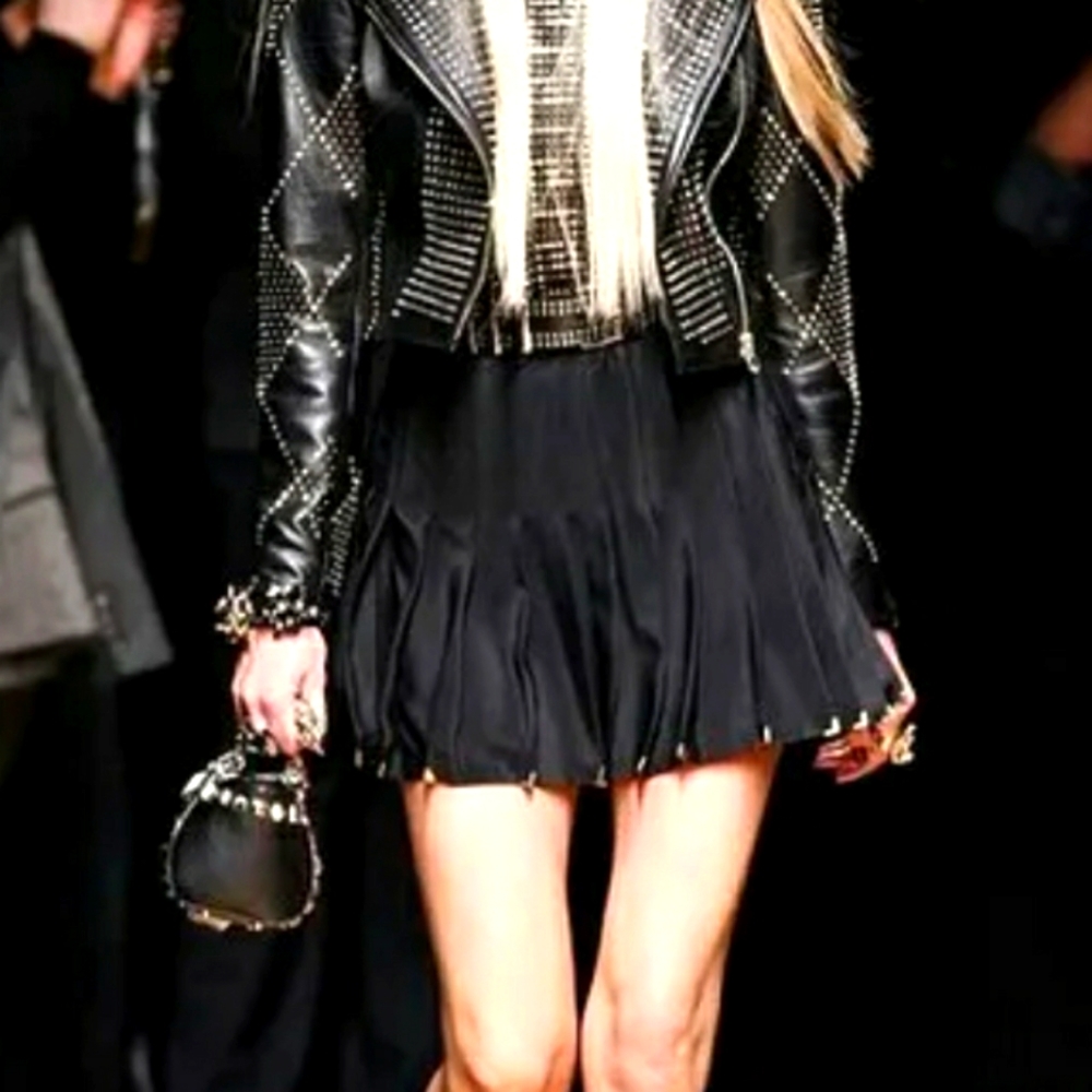 RARE!! VERSACE X H&M Pleated Miniskirt